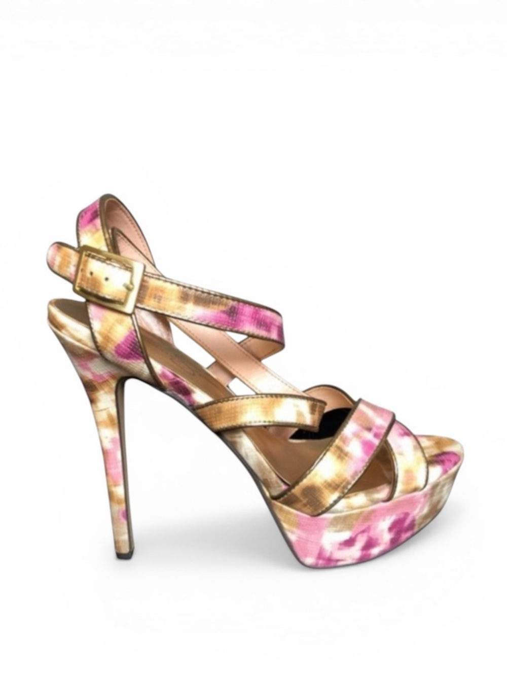 Jessica Simpson Pink and Purple Platform High Heels Size 8.5